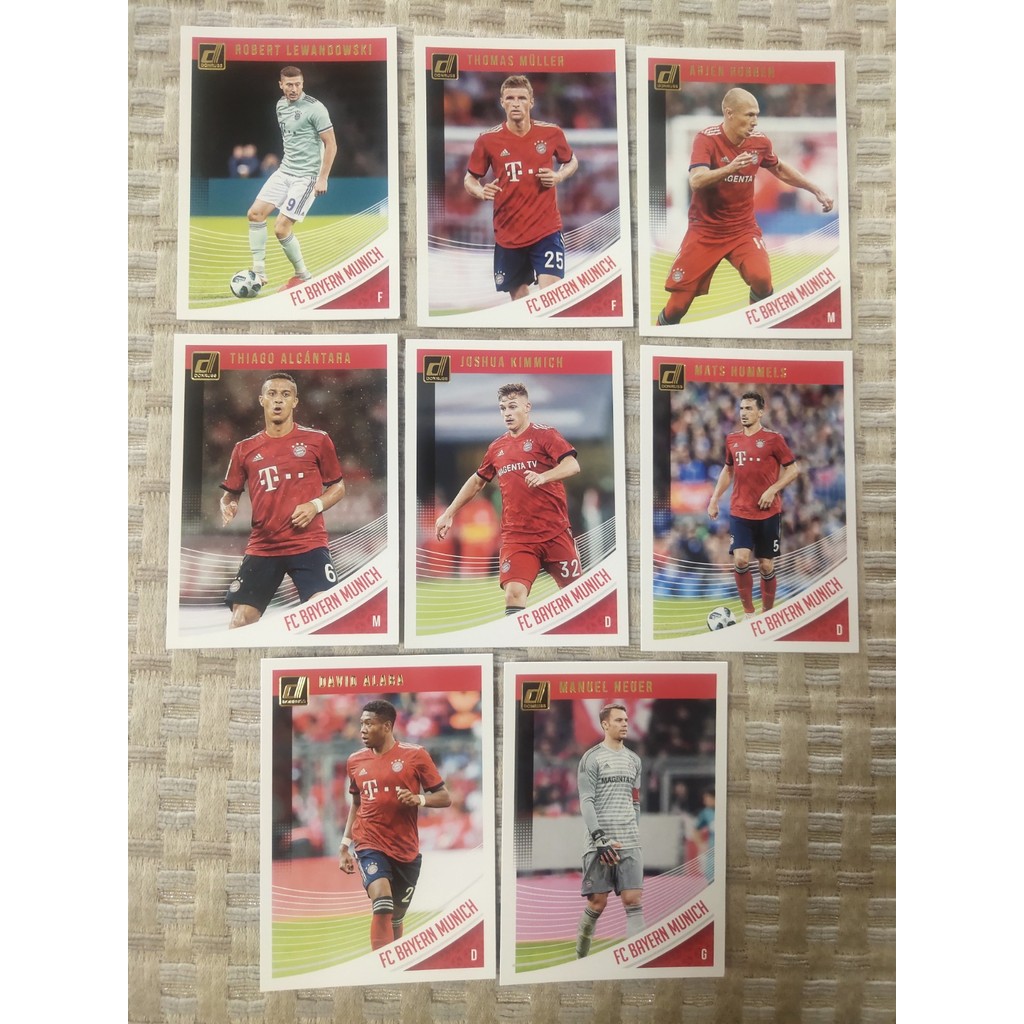 Thẻ Ngôi Sao Bóng Đá 2018-2019 donruss Puka Bayern Trọn Bộ Robin Muller Noir Alaba