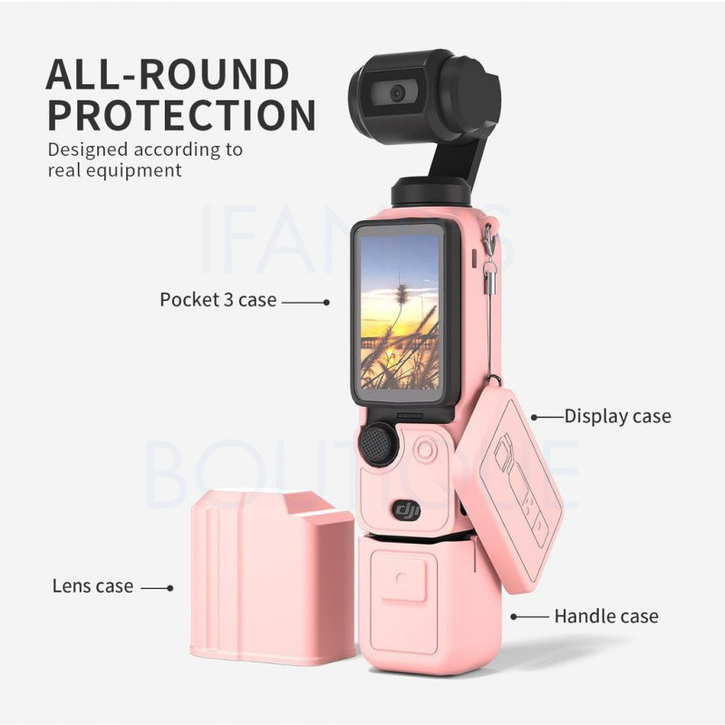Pocket 3 Vỏ Bảo Vệ Silicon 4 Vỏ Bảo Vệ Cho DJI OSMO Pocket 3, Vỏ Bảo Vệ, Bảo Vệ Ống Kính, Cho DJI OS