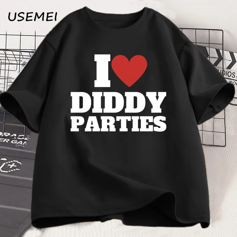Tôi Yêu Diddy Đảng Áo nam Ngộ nghĩnh Prank Mới Lạ Và Nữ Cotton Tay Ngắn C