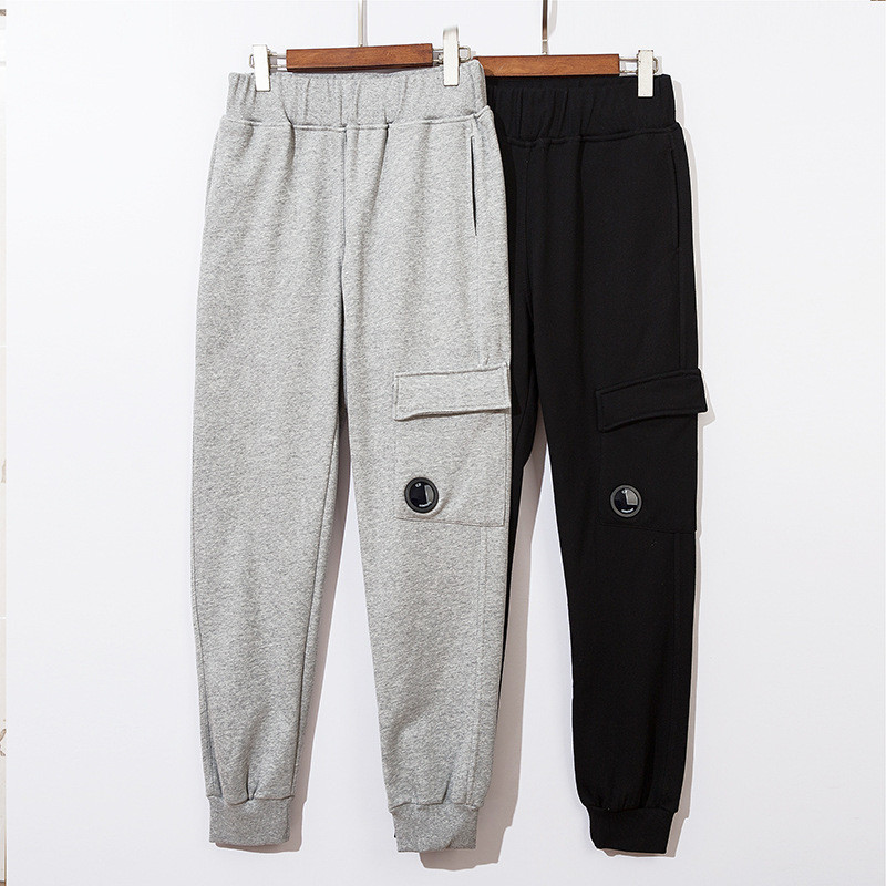 DOZ9 CP Functional Lens Design Unisex Loose Fit Autumn Winter Simple Solid Color Sports Pants Sweatp