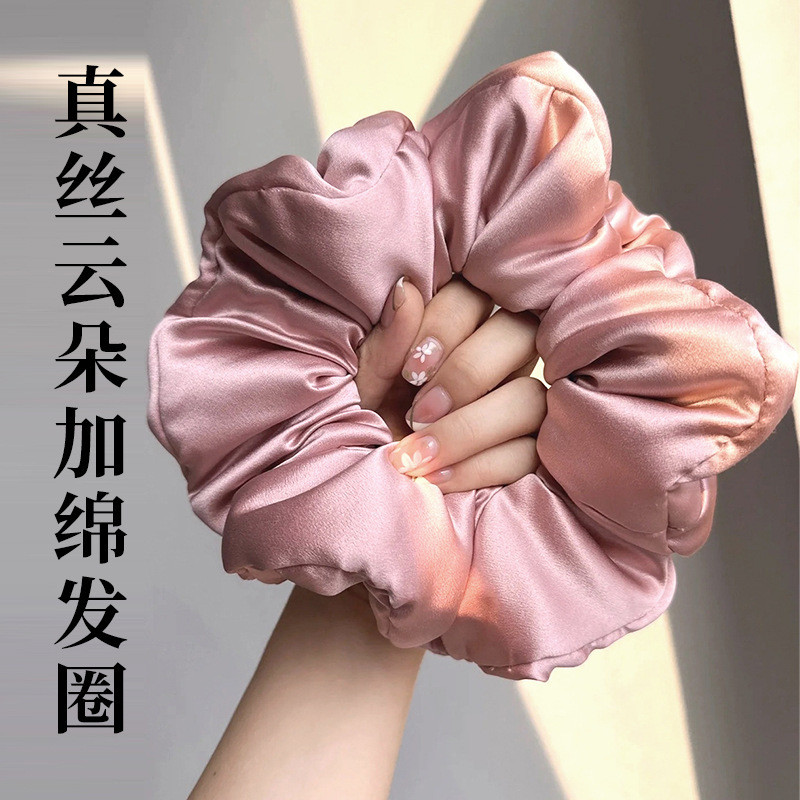 Dây Buộc Tóc Lụa Mây Ngủ Dây Buộc Tóc 100 Dâu Lụa Gối Buộc Tóc 8cm / 6cm Dây Buộc Tóc Cotton
