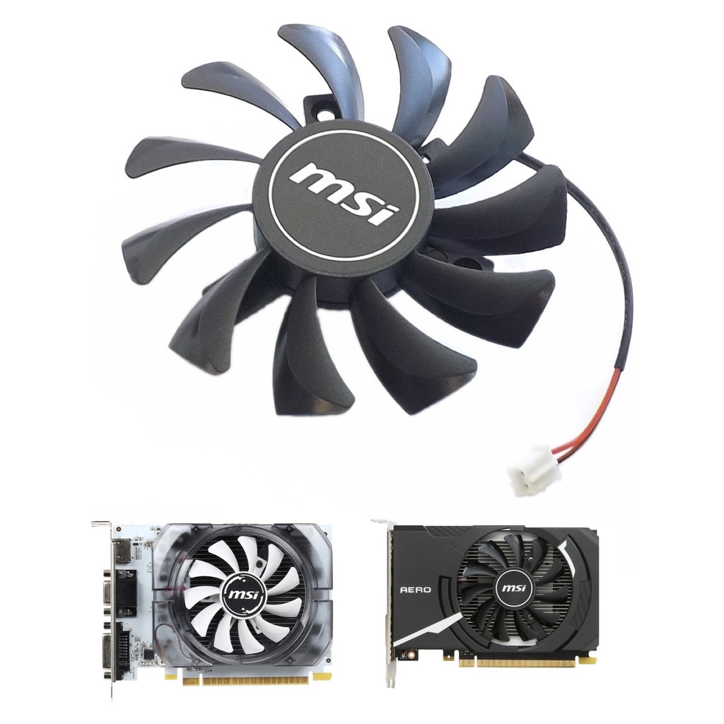 [Quạt làm mát card đồ họa] Quạt card đồ họa MSI GT240 GT710 GT730 GT1030 Quạt 8010 2 chân