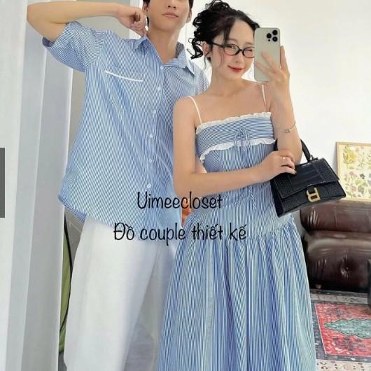 [PASS] Áo sơ mi nam form rộng sọc xanh Hàn Quốc Uimeecloset