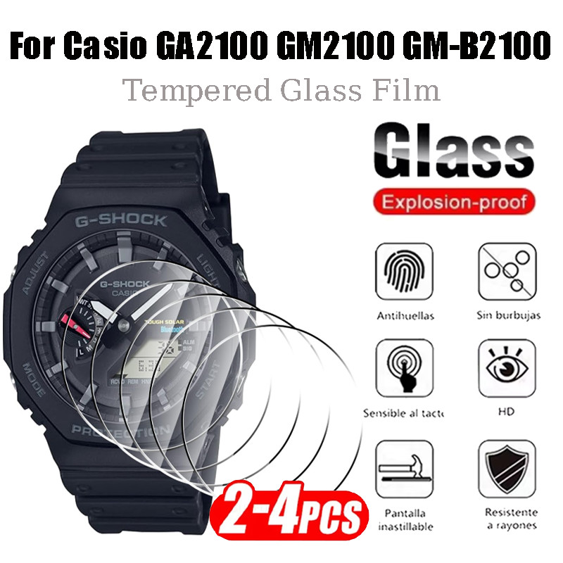 Kính cường lực chống trầy xước cho Casio GA2100 GM2100 GM2100 GM-B2100 HD Vỏ bảo vệ màn hình trong s