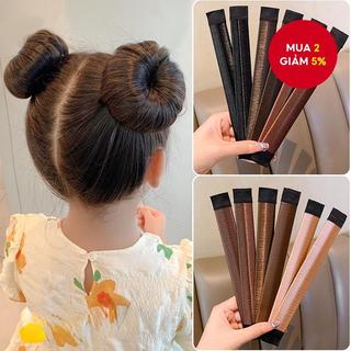 Dụng Cụ Tóc Lười Cho Trẻ Em Bé Gái Bóng Đầu Dây Đeo Mũ Xoăn Phụ Kiện Tóc Cho Bé