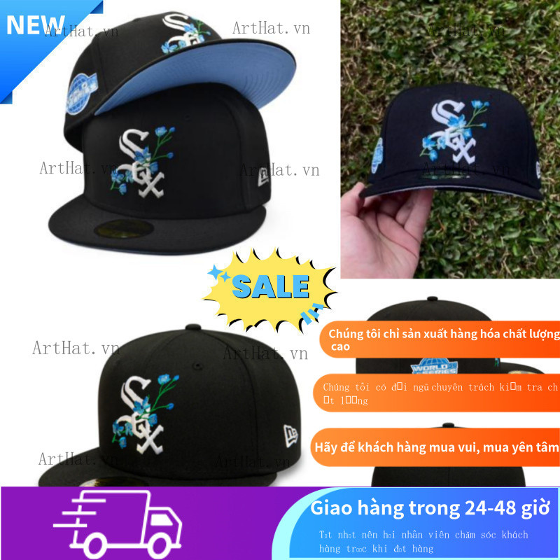 Chicago White Sox 2005 World Series New / Era 59Fifty Fitted Cap - Đen Trắng Xanh [Unisex] Thời tran