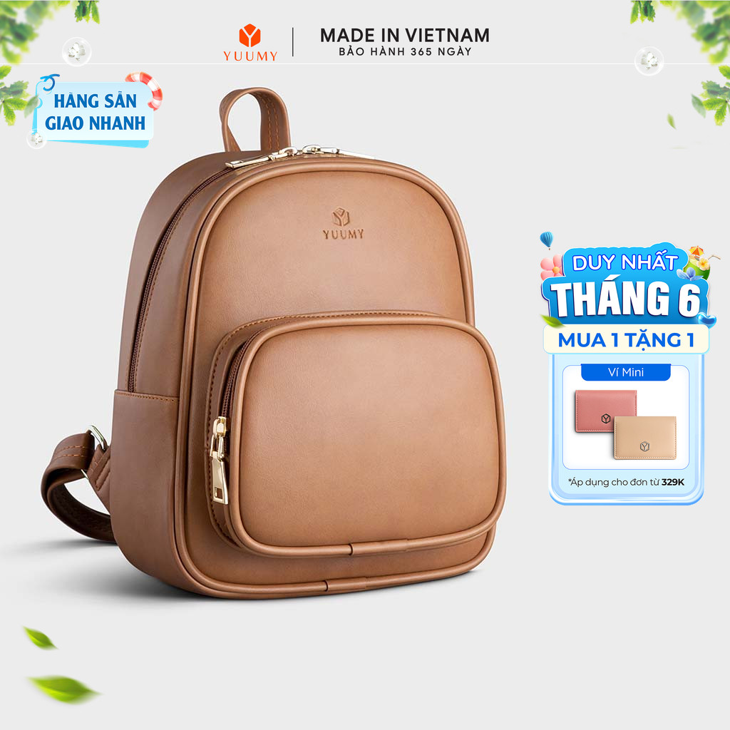Balo Yuumy (Thời trang nữ cỡ trung - Balo da Liberal YBA55) Bagsmart