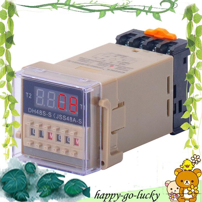 [xinggao.vn] Rơle thời gian DH48S-S 12V 12V 24V 36V 110V 220V 380V Chu kỳ lặp lại 12V 24V 36V 110V 2