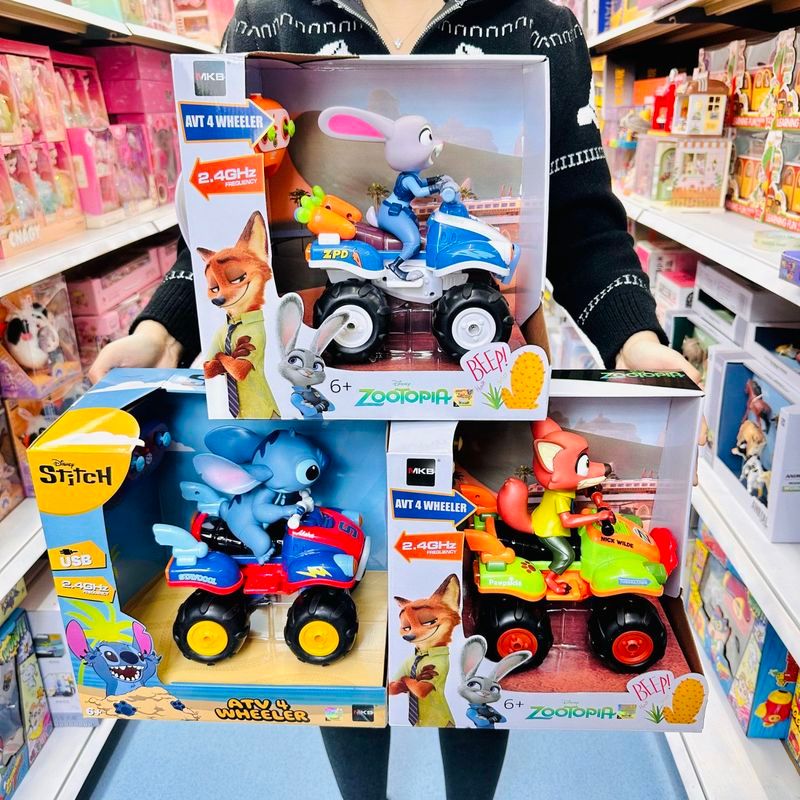 Crazy City Judy Nick Stitch ATV Điện Điều Khiển Từ Xa Xe Địa Hình Đồ Chơi Trẻ Em