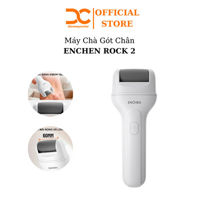 Máy Chà Gót Chân ENCHEN ROCK 2 | Không Dây, 2 Tốc Độ, Đầu Mài Emery Xoay 360 Độ, Pin Trâu 1200mAh - Shop Điện Máy Centre
