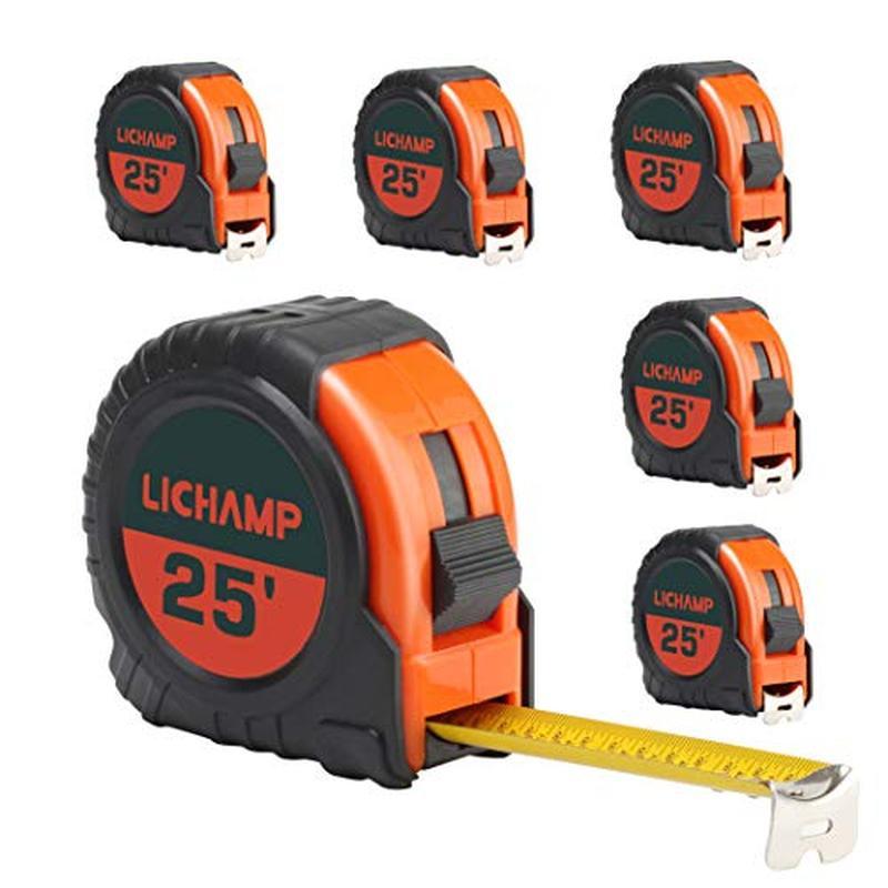 LICHAMP Easy Read Fractions Measurement Tape by Retractable Bulkmeasurementtape ft Pack Gaugetape củ