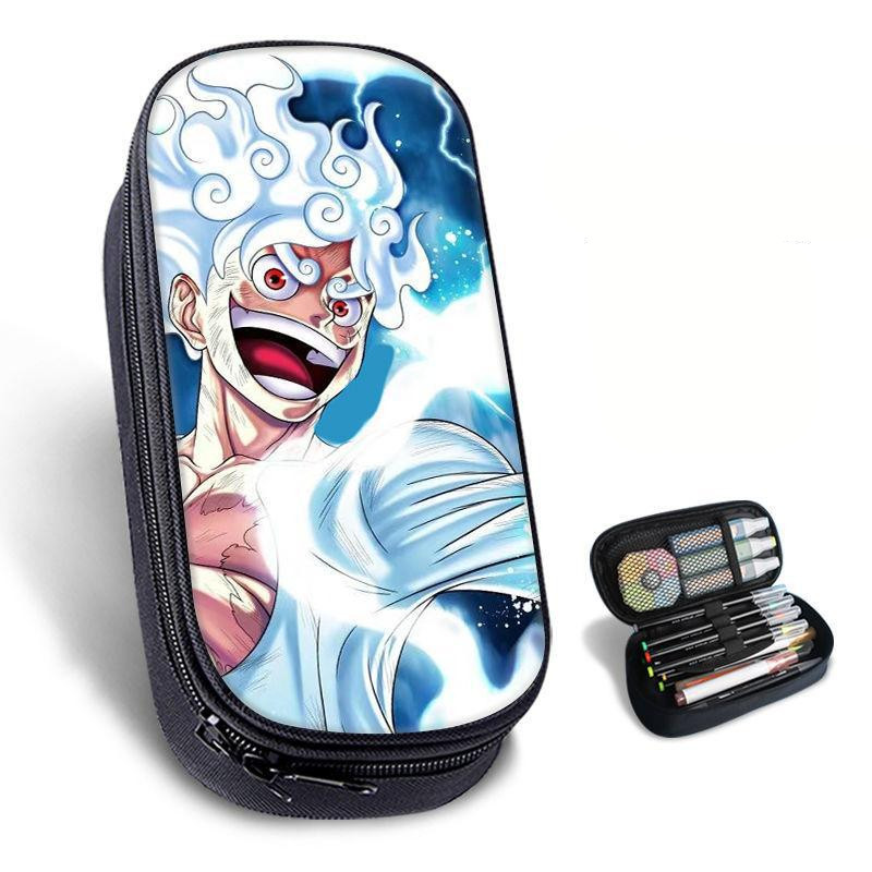 Hộp bút chì One Piece Nika Dung tích lớn cho học sinh Lưu trữ đồ dùng học tập hàng ngày