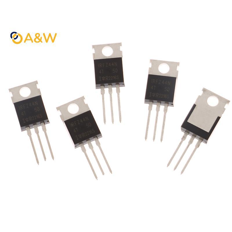 A & W 10 Chiếc IRFZ44N TO220 IRFZ44NPBF TO-220 IRFZ44 Mosfet Transistor Kit Oril 55V 49A MOS Tube
