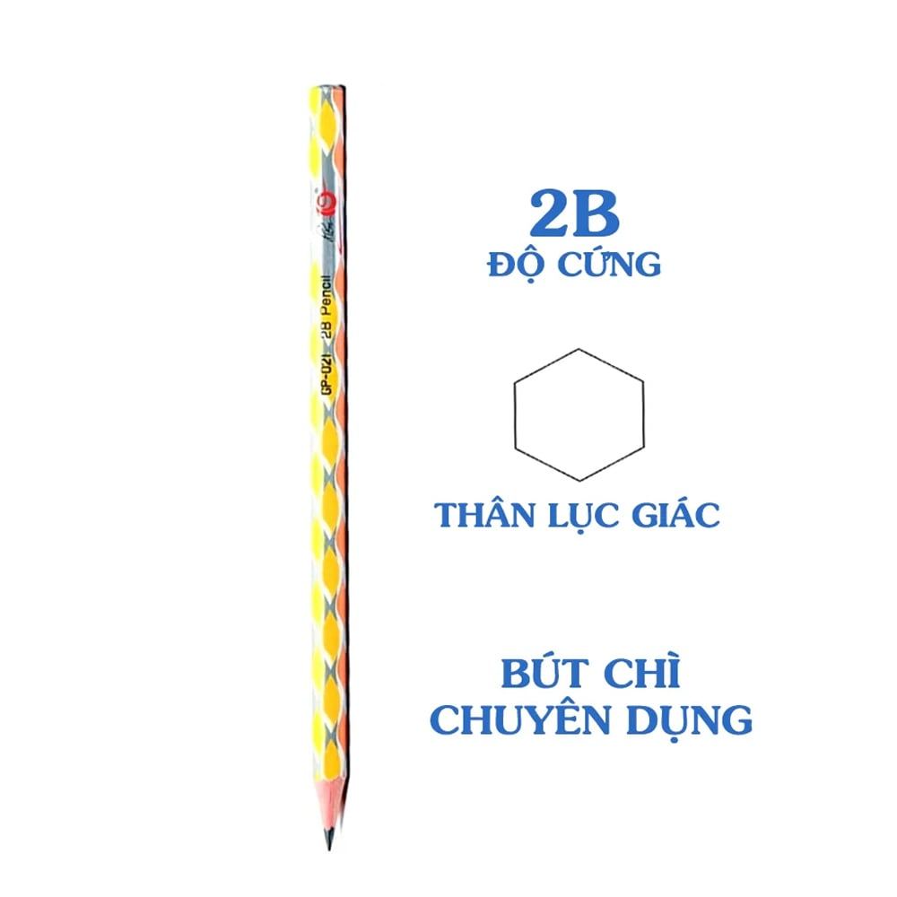 Combo 10  cây Bút chì gỗ 2B Thiên Long Điểm 10 GP-021