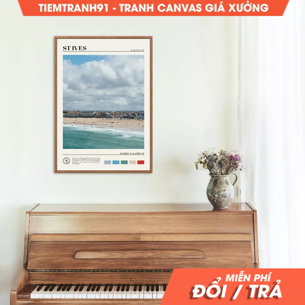 Tranh treo tường, Oil Paint, St Ives Wall Art, St Ives Poster, St Ives Photo, St Ives Wall Decor. (5