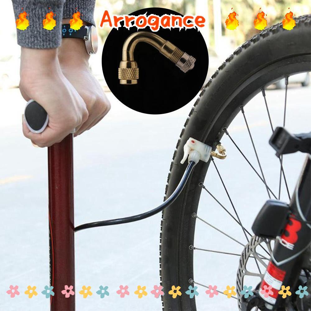 Thân van lốp không khí bằng đồng thau ARROGANCED, với bộ chuyển đổi mở rộng Van xe đạp điện góc 45 /