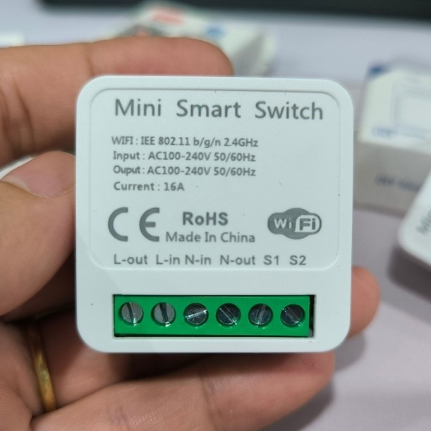 Công Tắc WiFi Thông Minh 16A (Ứng dụng Tuya Smart hoặc Smart Life)