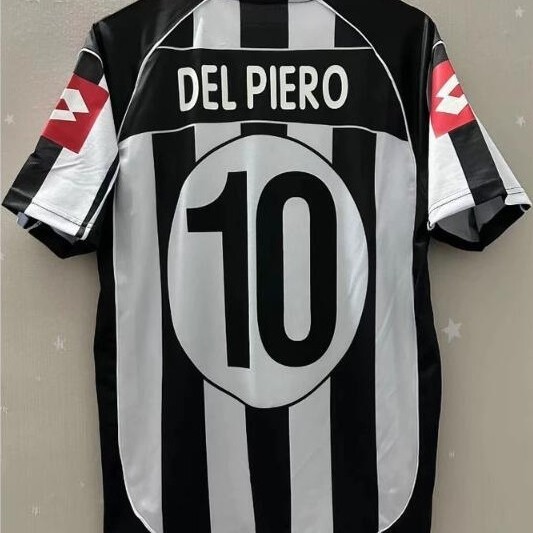 [Áo Bóng Đá Retro Juventus] Áo Thun Tùy Chỉnh Phong Cách Cũ Của Del Piero và Nedved