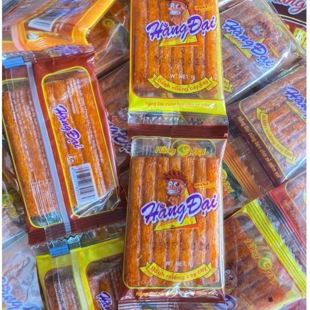 1 Bịch 60 gói Snack Sườn Dê Nướng Hằng Đại, Pò Miếng Hằng Đại Mini