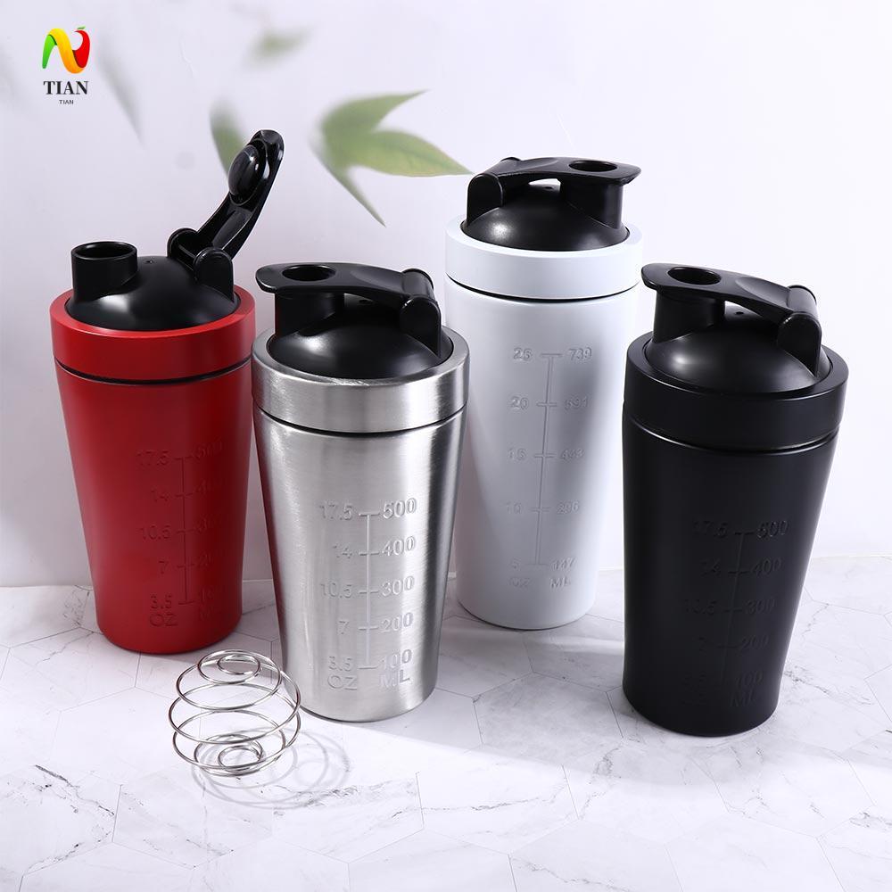 YÊU CẦU IMPACT Whey Shakes Cup, Bình bột protein 500ml / 750ml bằng thép không gỉ, Nhiệt độ chịu lực