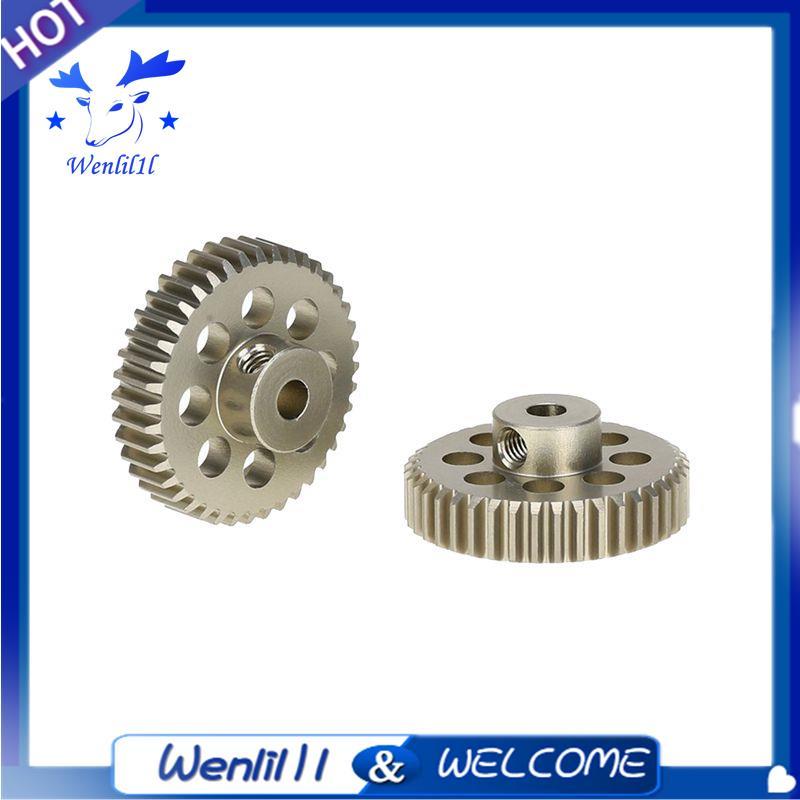 2 Chiếc 48DP 3.175mm 40T Bánh Răng Động Cơ Bánh Răng Cho Xe RC Chải Động Cơ Không Chổi Than