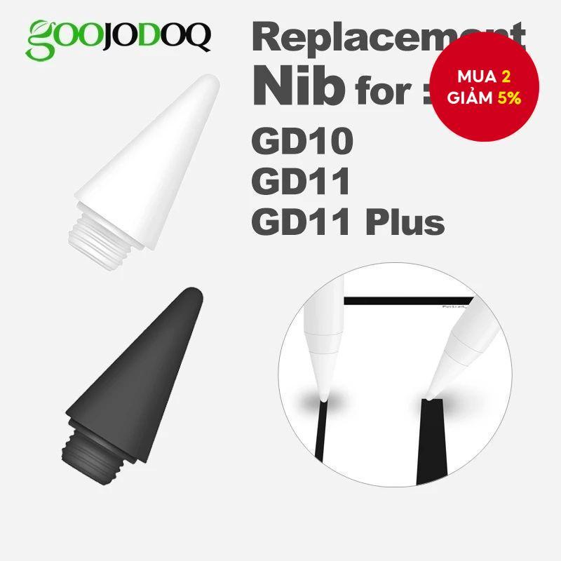 GOOJODOQ Stylus Pen Mẹo thay thế Nibs cho GD11 GD10 Series Nanofibers cao cấp Không trầy xước màn hì