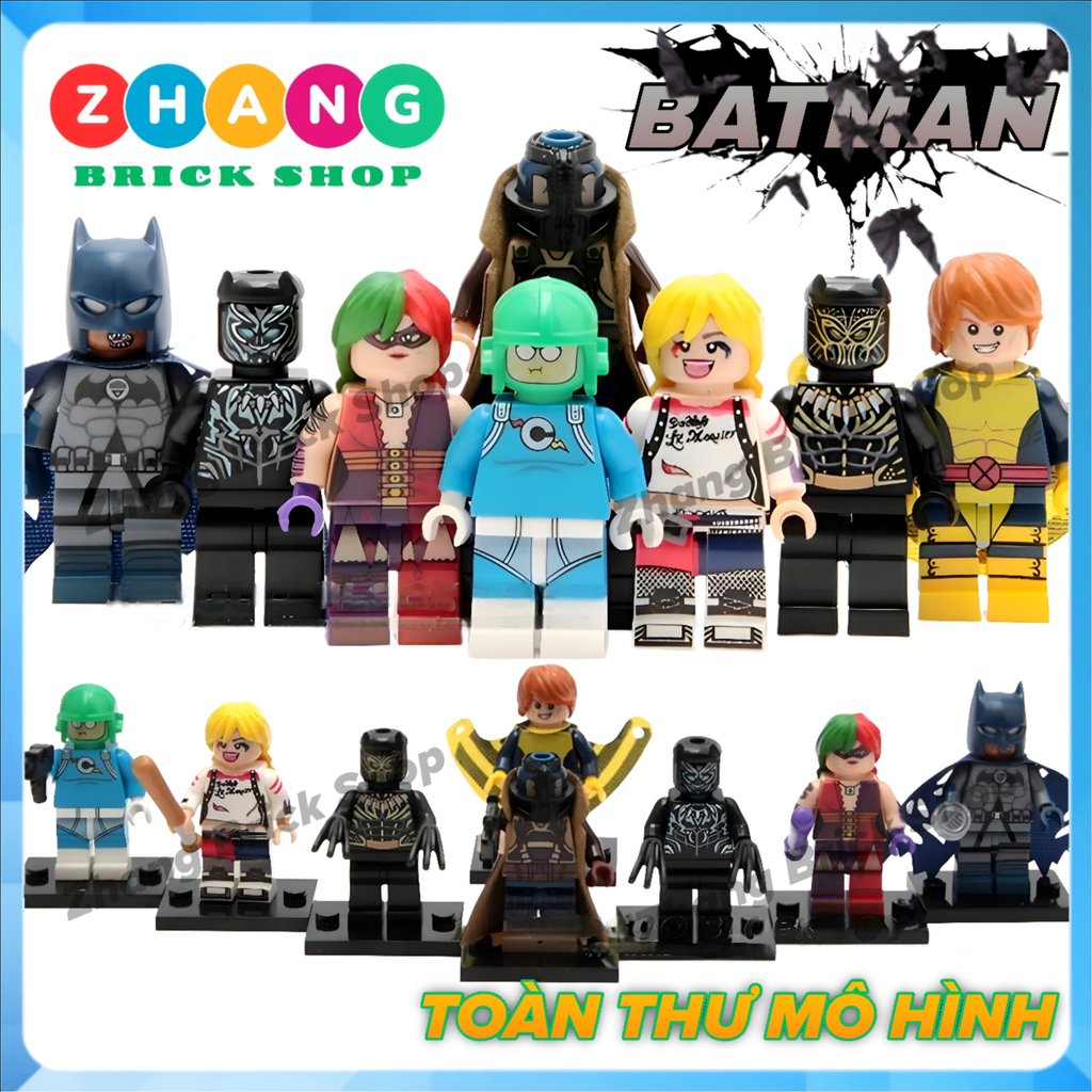 Mô hình nhân vật Gotham Batman Harley Quinn Banshee Condiment King Black Panther Bane POGO PG8100 Zh
