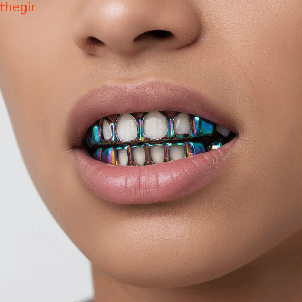THEGIRL8B 2 Cái / bộ Lưới Nướng Nha Khoa, Hip Hop Classic Charm Răng Grillz, Trang Sức Răng Bóng Đơn