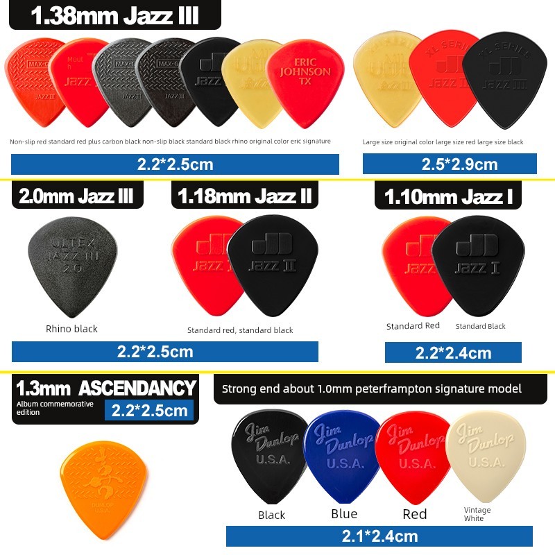 Đàn Guitar Điện Tiêu Chuẩn Lớn Dunlop Jazz 3