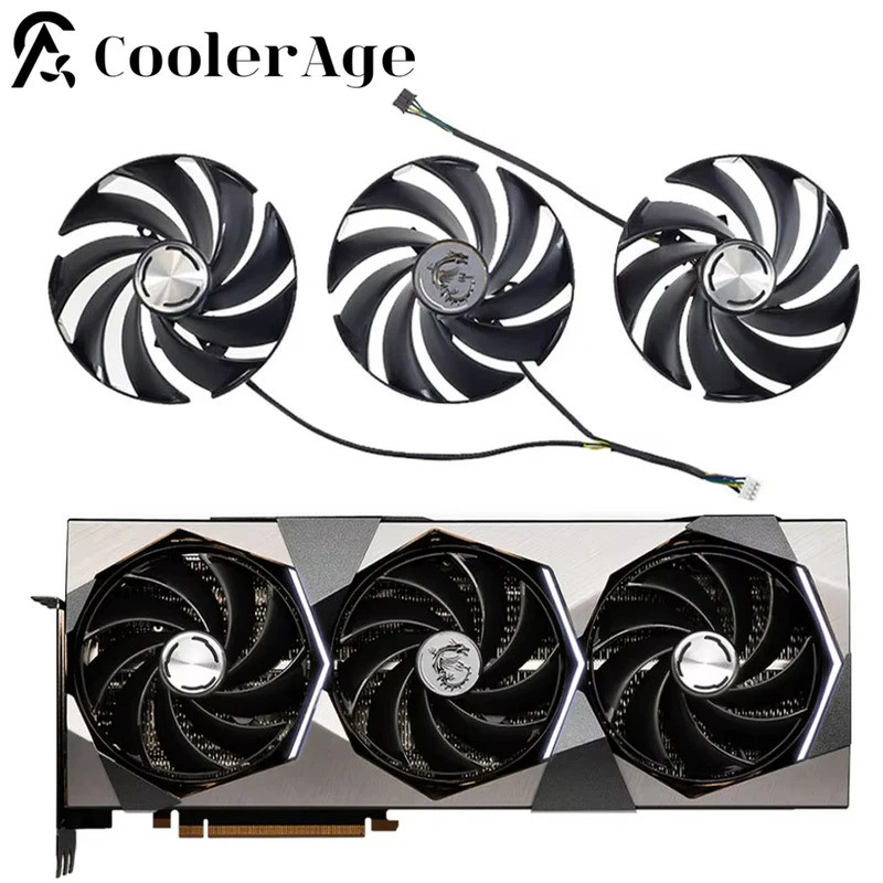 Dành Cho MSI GeForce RTX 3070 3070Ti 3080Ti SUPRIM X Quạt Card Video 95MM PLD10020B12H RTX3090 Quạt 