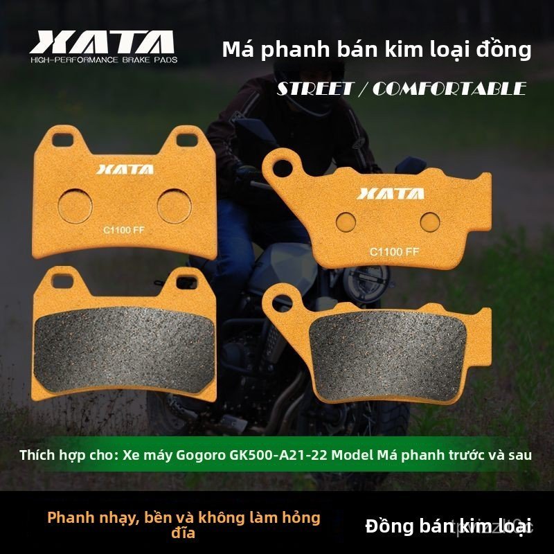 Má phanh bán kim loại XATA Gaojin GK500-A hiệu suất ổn định