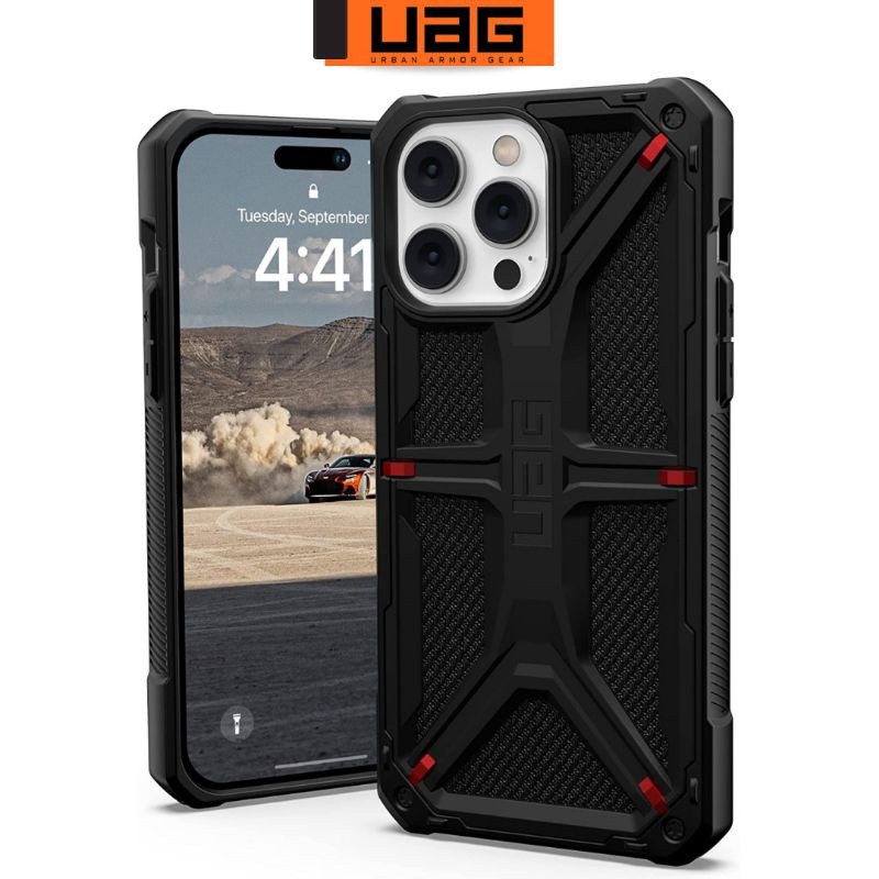 UAG Monarch Kevlar Sợi Carbon Cho iPhone15 iPhone 15 14 13 12 pro max plus Vỏ Quân Sự Vỏ Bảo Hành 10