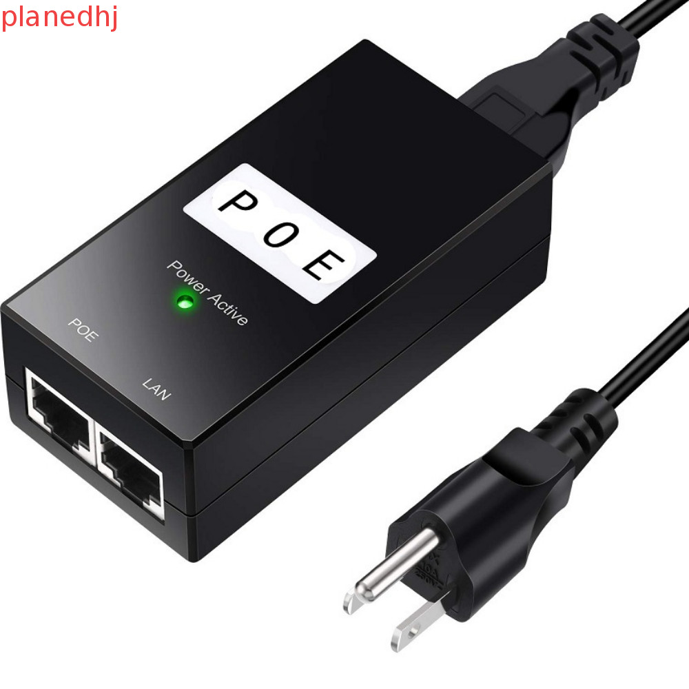 PLANED POE Power Injector, 24V / 48V 0.5A IEEE802.3af / tại Bộ nguồn POE, Thiết bị POE Bộ chuyển đổi