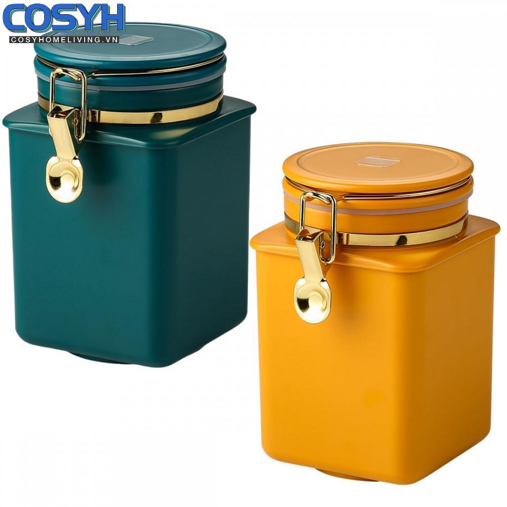 <cosyh>Airtight Coffee Canister Compact Dimensions Organized Pantry Storage For Spices