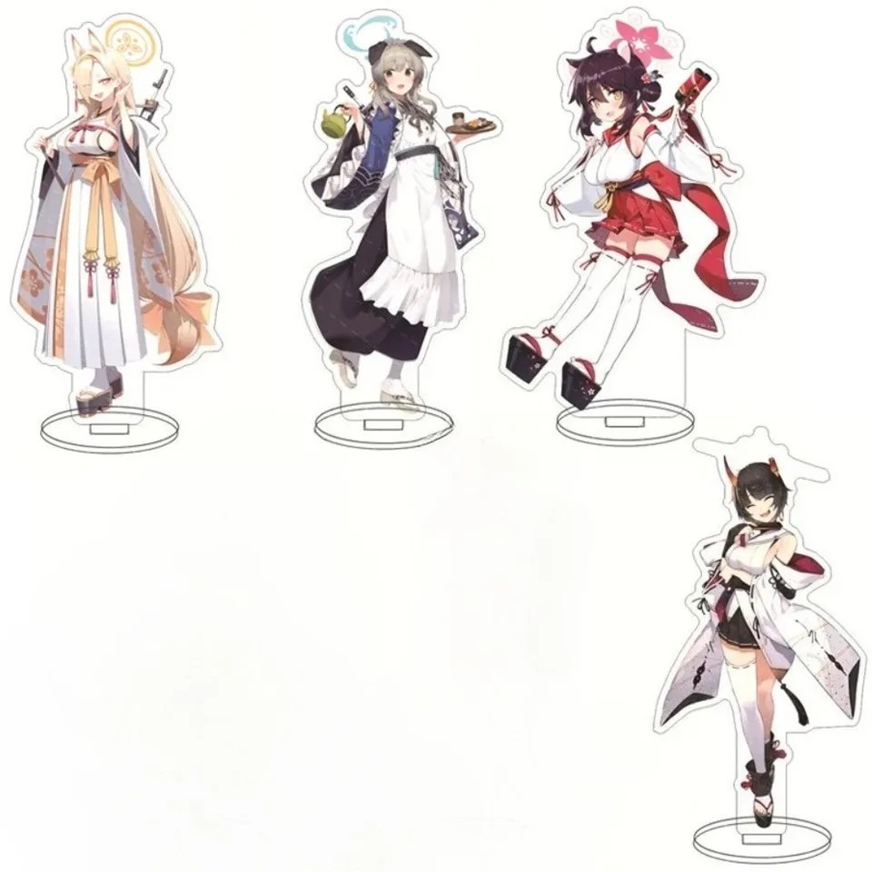Mô hình Standee Blue Archive trang trí bàn học Kasuga Tsubaki Waraku Chise Kuda Izuna Hyakkiyakou