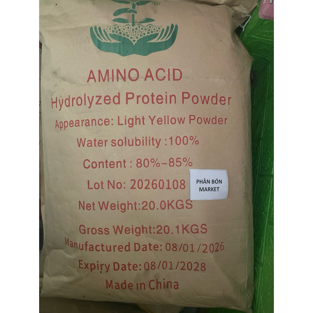 bao 20kg amino acid 80% - đạm cá - bao bất kỳ đúng hàm lượng