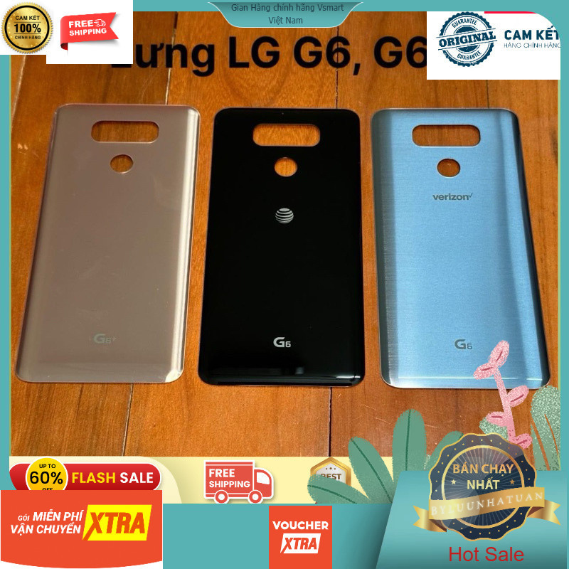 Nắp Lưng Thay Thế Cho Điện Thoại LG G6 / LG G6 +... Zin Chuẩn Chính Hãng 100%