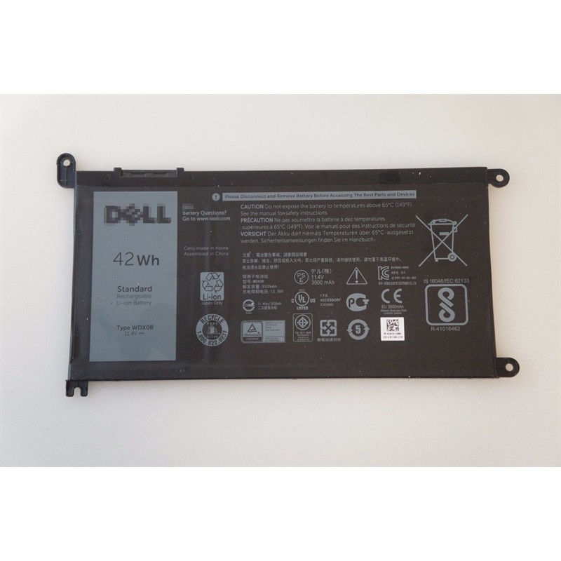 Pin laptop Dell Inspiron 14 3480 5480 7460, Inspiron 15 5565 5567 5570 5580 (Mã WDX0R) - ZIN