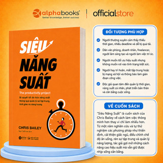 Sách - Siêu Năng Suất - Chris Bailey (Alpha Books)