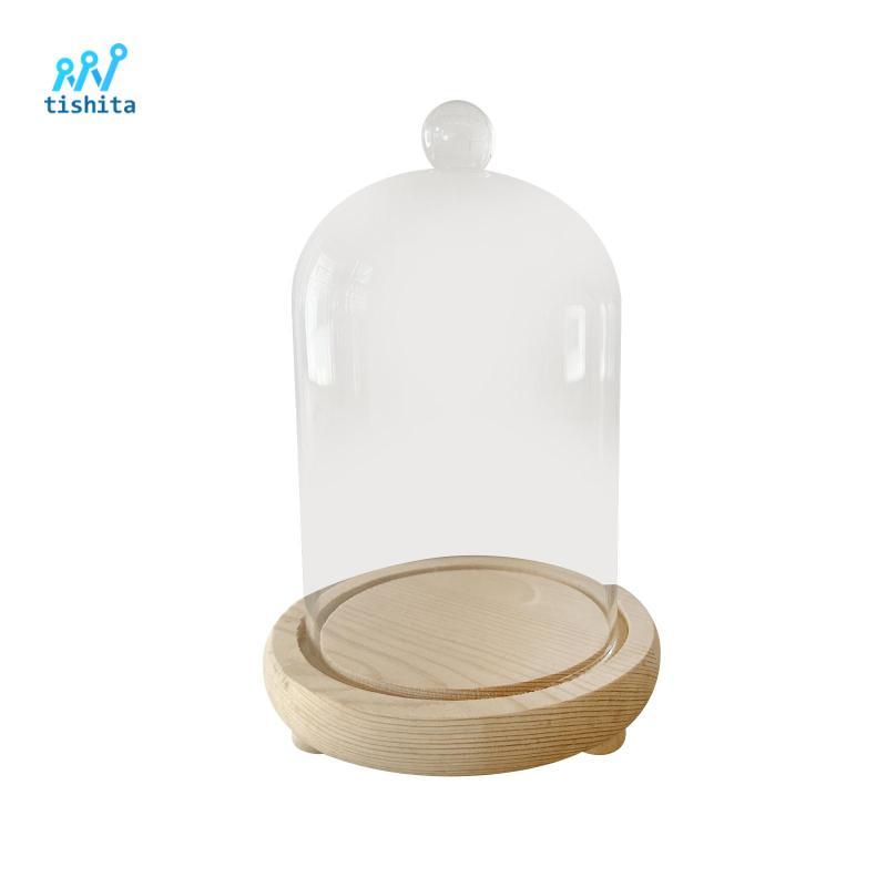 Cloche Glass Dome Display Bell Jar Vỏ trong suốt Trang trí đa chức năng