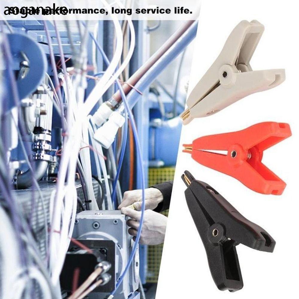 AOGANAKE LCR Kelvin Cá Sấu Kẹp Cáp 52mm Pin Kim Loại Kẹp Kiểm Tra Điện LCR Kelvin Kẹp