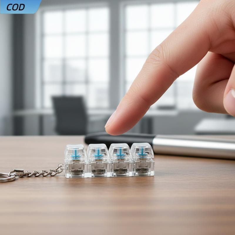 Cod 4/9 phím cơ khí bàn phím trục Tester Led Bàn Phím Key Toy VN
