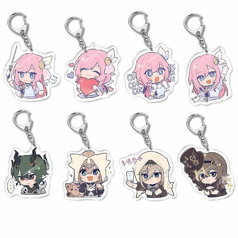 Honkai Star Rail March 7Th Jing Yuan Móc khóa Figure Acrylic Girl Gift Accessories Car Cute Bag Char