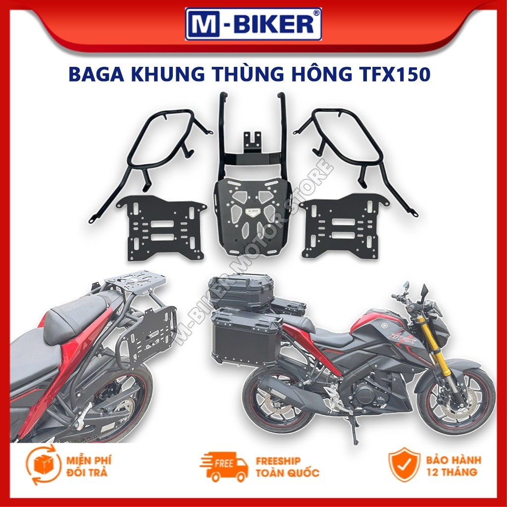 Baga TFX, Baga sau TFX, Khung thùng hông TFX, Baga hông TFX, Baga gắn 3 thùng cho TFX 150