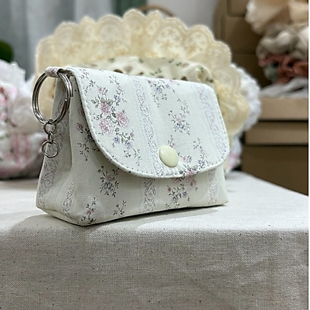 [SAMCHI HANDMADE] Ví Bánh Ú bấm nút mini vintage/cottage