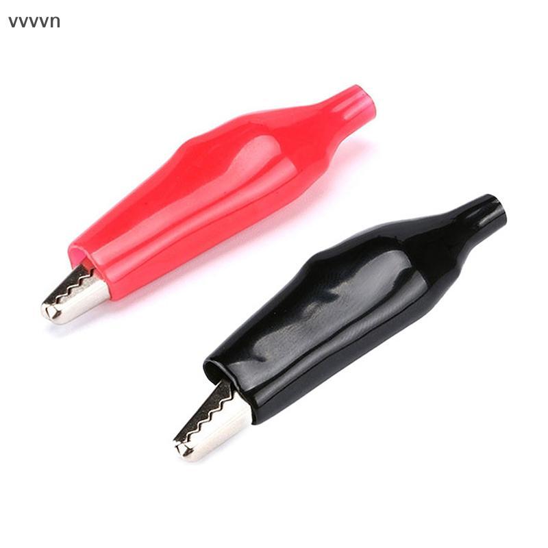 Tốt 10pcs 28mm Alligator Clip với vỏ Alligator clip nhỏ Pin điện Clip kiểm tra clip nhỏ kẹp kim loại