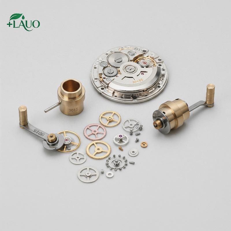 Springevenstar Mainspring Winder Set Công cụ sửa chữa đồng hồ kim loại cho NH35 892 7750 8200 2000 3