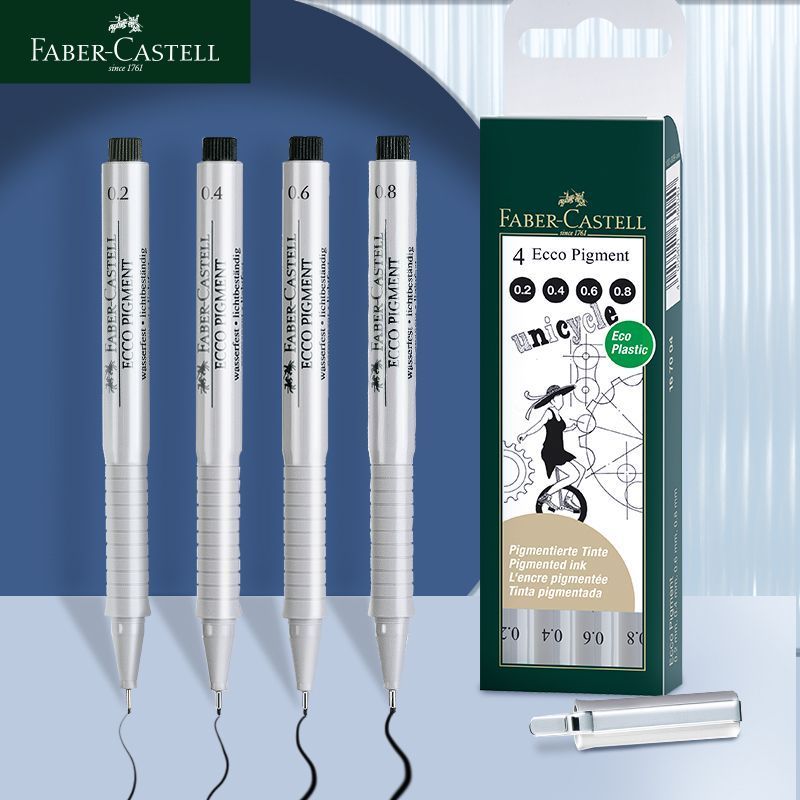 Bút vẽ mực pigment Faber-Castell Ecco Pigment chống nước cho vẽ và thiết kế