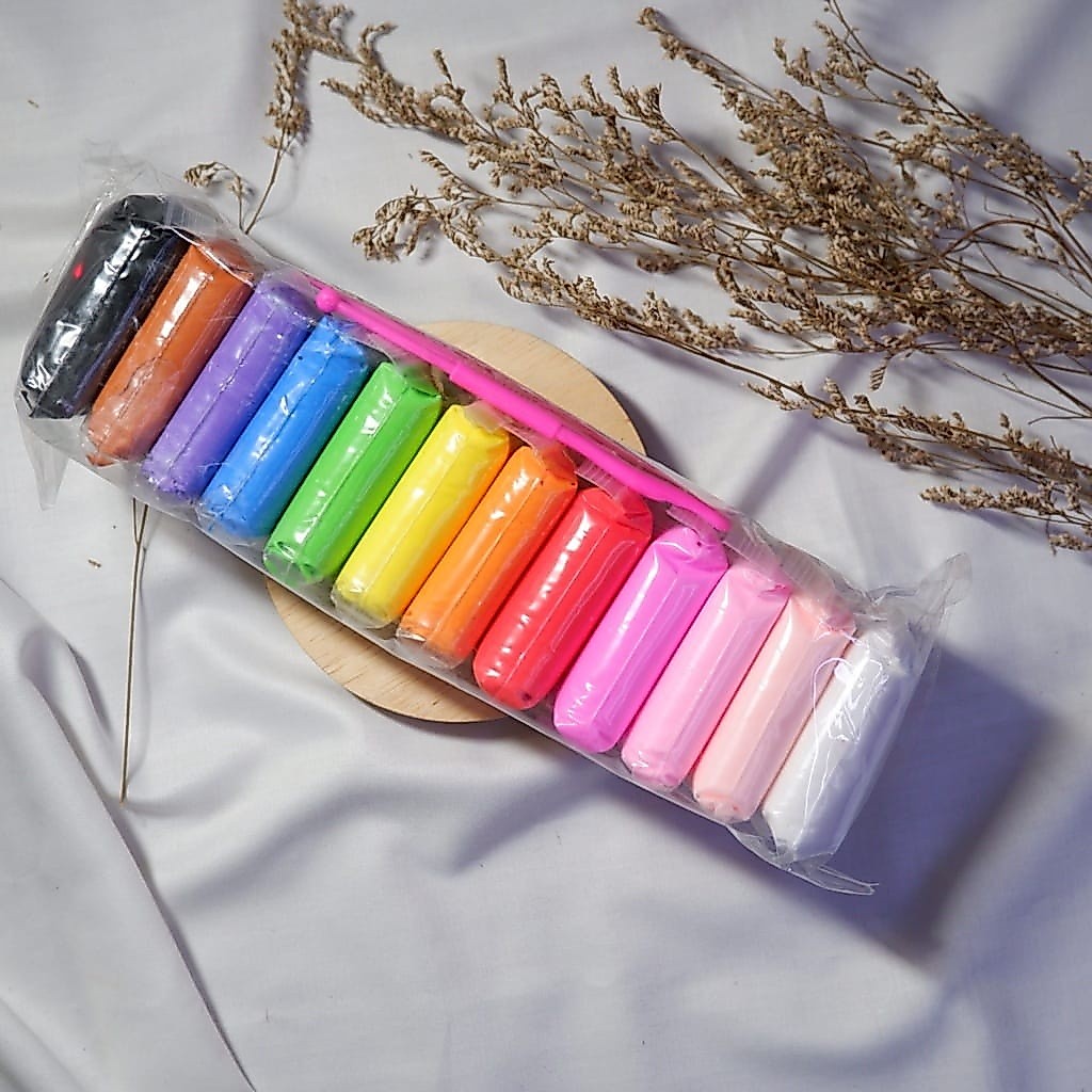 Clay Polymer Slime Clay Dough Đồ chơi giáo dục cho trẻ em Nội dung 12 chiếc