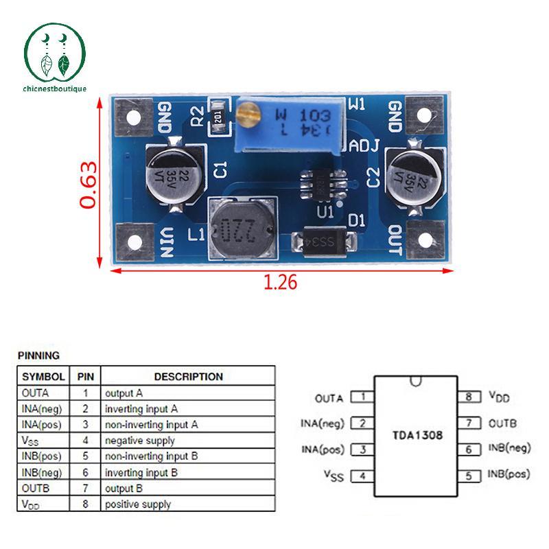 [Chicnest] Bộ nguồn chuyển đổi volt tăng cường 2A DC-DC 2V-24V sang 3v 5v 6v 9v 12v 19v BU